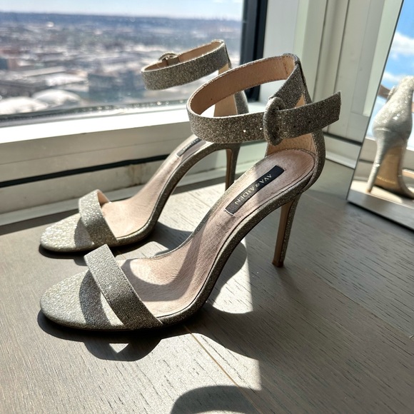 Ava & Aiden silver sparkly high heels, size 7 - Picture 3 of 4